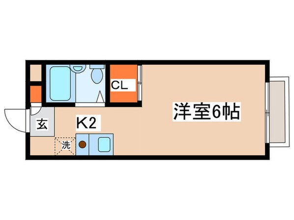 パ－ルハイム２の物件間取画像